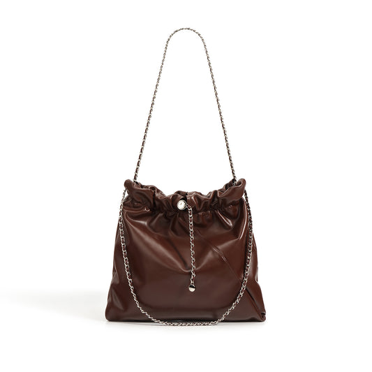 Classic Chain Genuine Leather Crossbody Bag