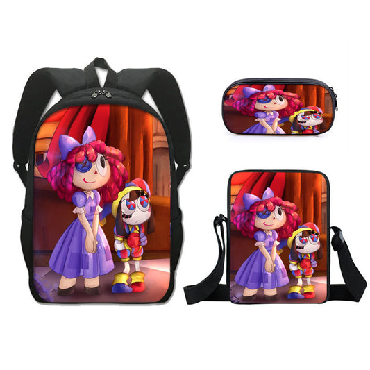 THE AMAZING DIGITAL CIRCUS Children's Backpack Three-Piece Set
