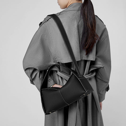 Top Layer Cowhide Detachable Eaves Bag