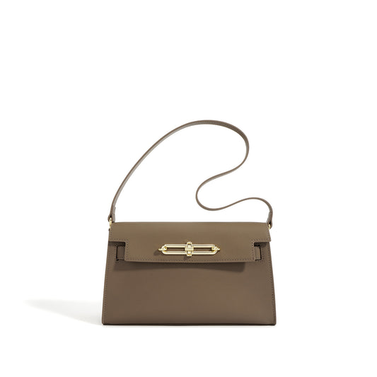 Versatile Genuine Leather Kelly Crossbody Bag