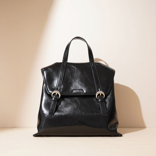 Minimalist Genuine Leather Backpack & Handbag Combo