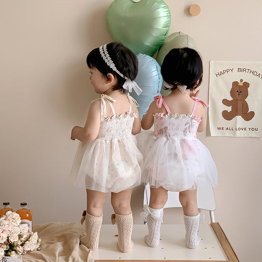 Baby Girl Floral Onesie Dress