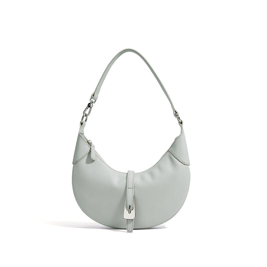 Crescent Genuine Leather Underarm Shoulder Bag