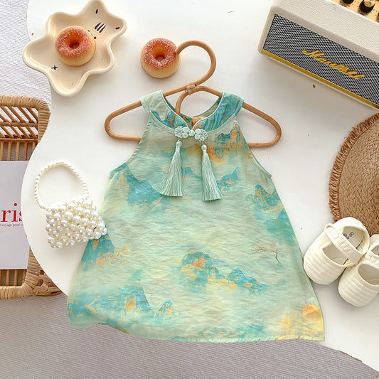 Baby Girl Hanfu Style Onesie/Dress