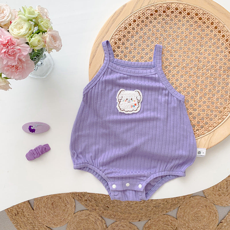 女婴卡通连体衣