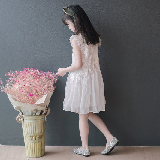 Girls' Fluffy Tulle Summer Dress