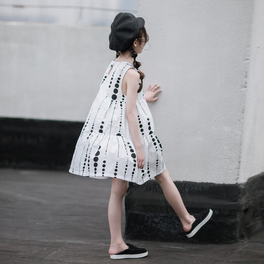 Girls' Polka Dot Princess Dress