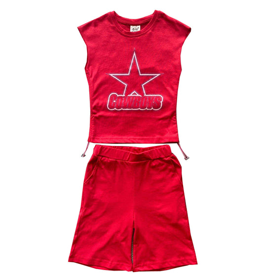 Kid Girl's Short-Sleeve Two-Piece Set