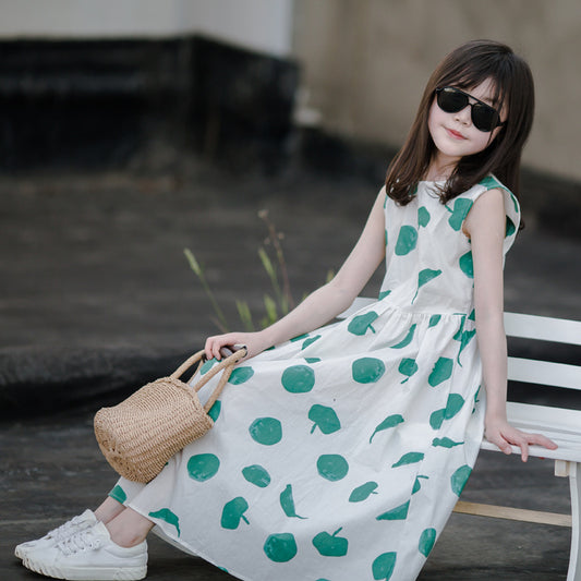 Summer Breeze Girls' Printed Maxi Dress