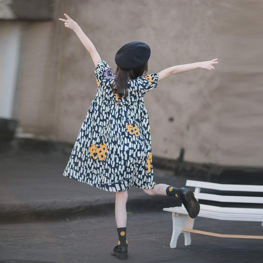 Vintage Bubble Sleeve Princess Dress