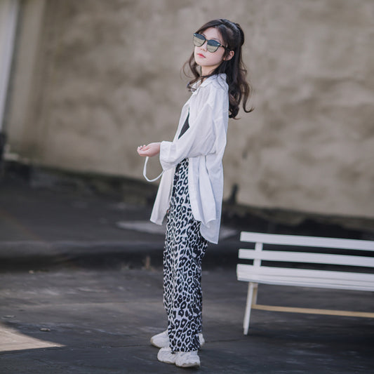 Girls' Casual Summer White Shirt