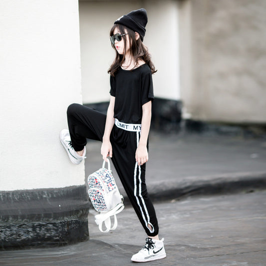 Trendy Summer Sporty Two Pieces Outfit for Girls