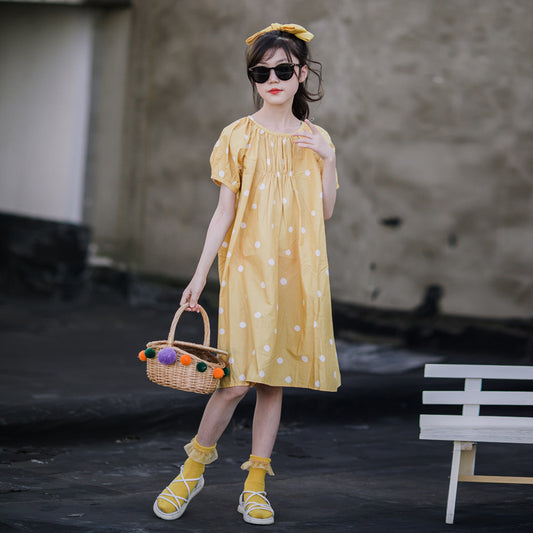 Girls' Polka Dot Princess Dress