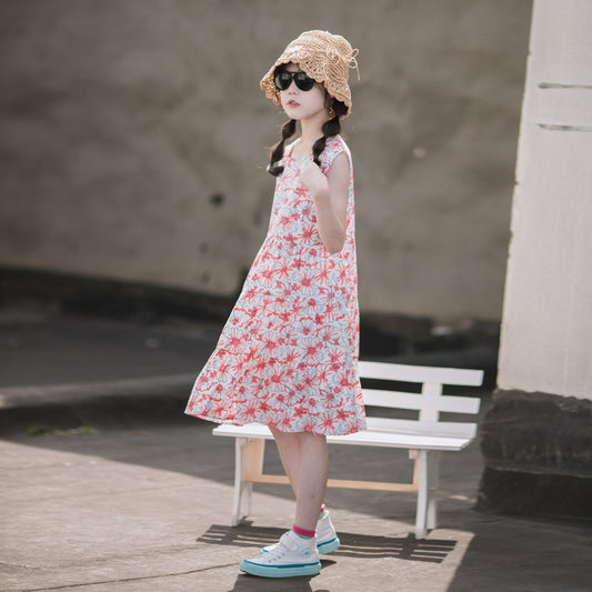 Girls' Floral Cake Dress