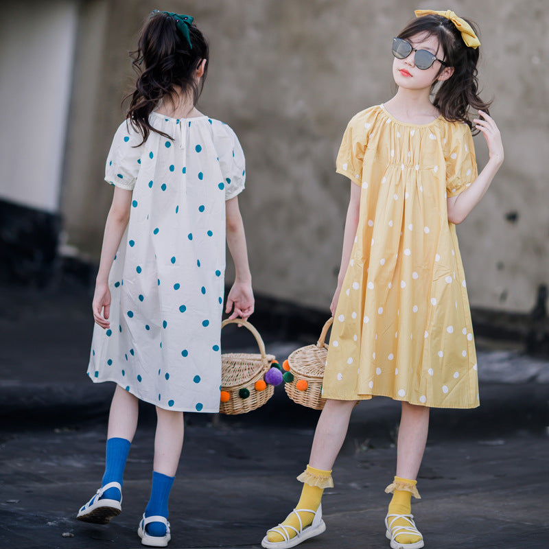 Girls' Polka Dot Princess Dress