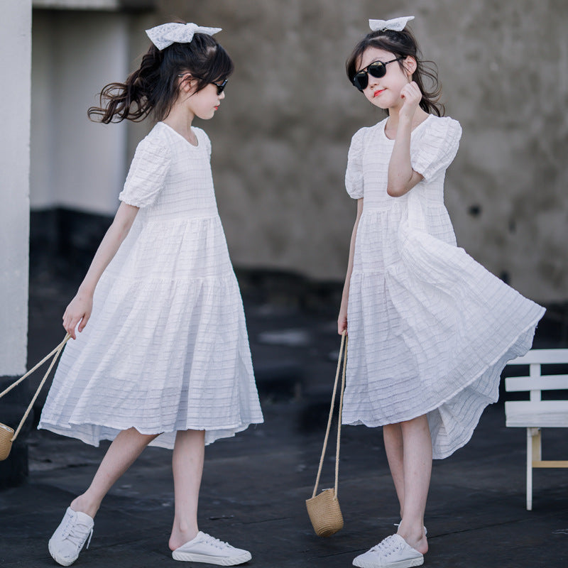 Loose Front Short Back Long Princess Dress