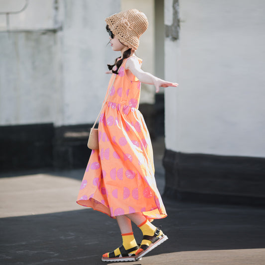 Polka Dot Maxi Princess Dress