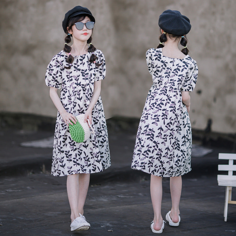 French Style Cotton Girls' Dress