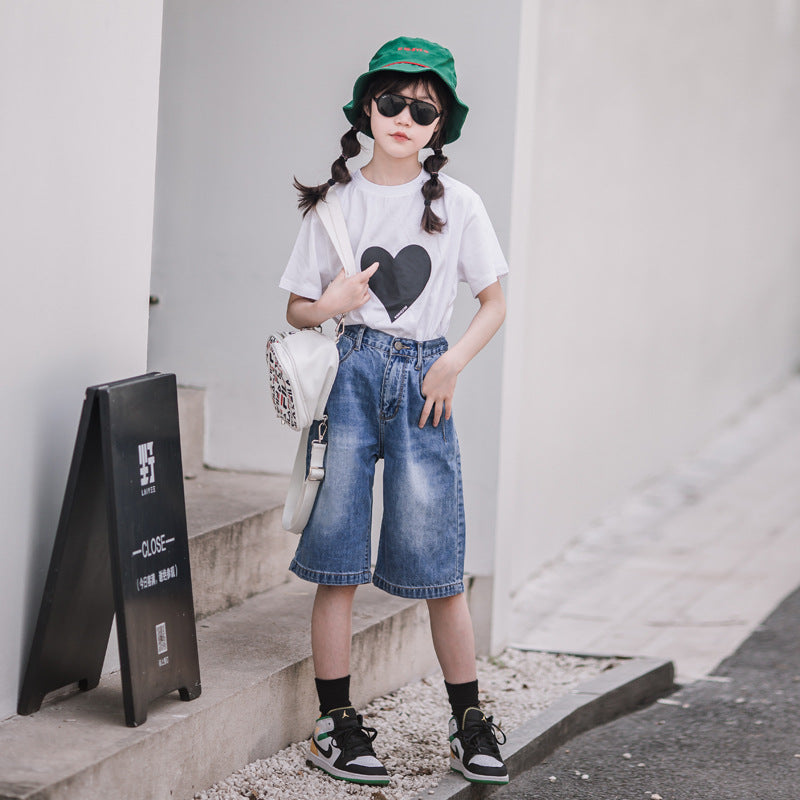 Girls' Cotton Casual Loose T-shirt Kids Fashion Online