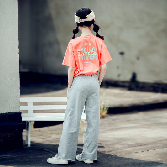 Girls' Korean Style Short Sleeve T-Shirt