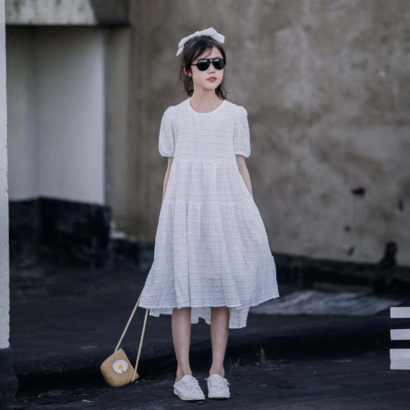 Loose Front Short Back Long Princess Dress | Girl Dresses Online Singapore SUNJIMISE Singapore Loose Front Short Back Long Princess Dress | Girl Dresses Online Singapore SUNJIMISE Singapore