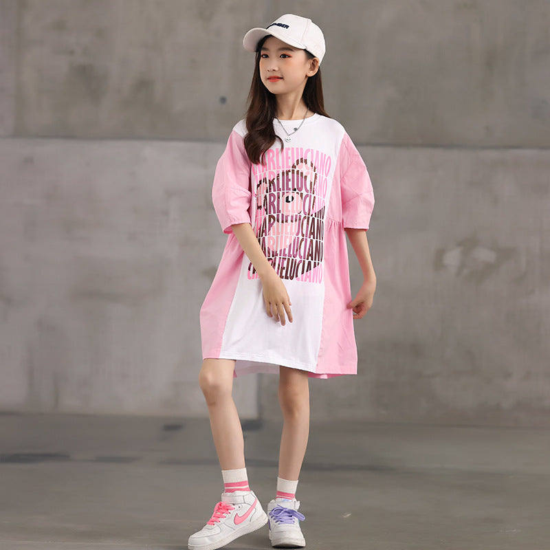 Chic Korean Style T-shirt Dress Girl Dresses Online Singapore