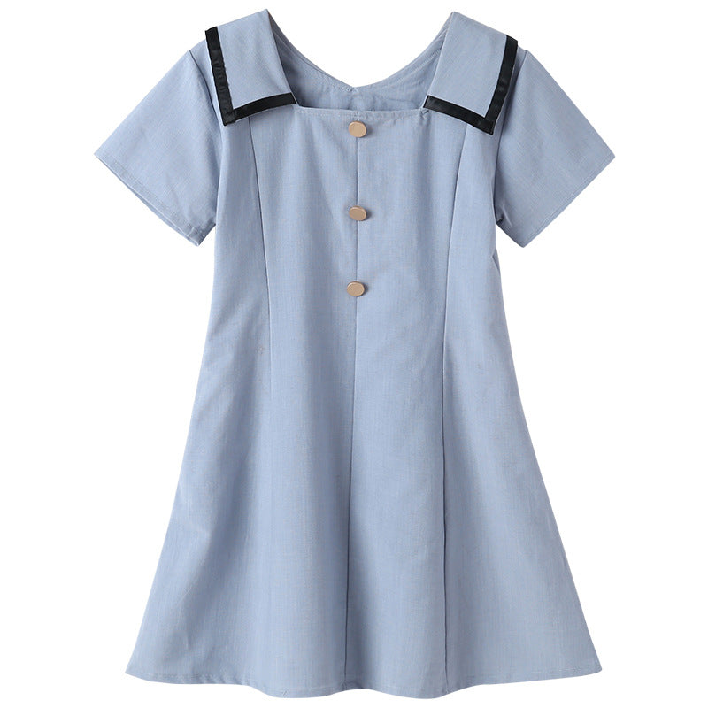 Girls' Reversible French Style Dress