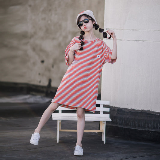 Striped T-shirt Dress