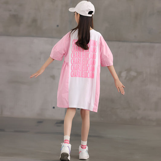 Chic Korean Style T-shirt Dress