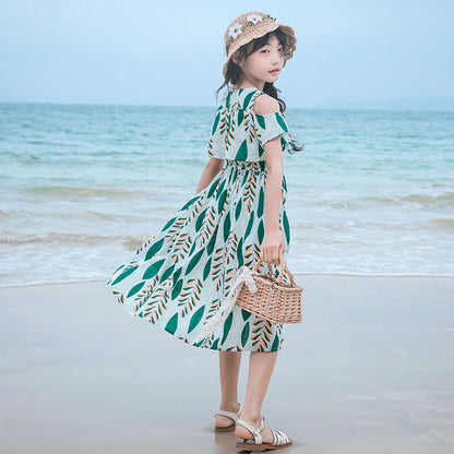 Girls' Korean Style Beach Dress