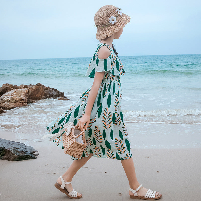Western Dress For Female tropical print Chiffon Maxi Dress Summer Vacation  Beach Casual Dresses Plus Size Woman Dress robe - AliExpress