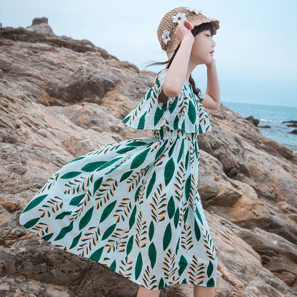 Girls' Korean Style Beach Dress | Kids Fashion Online | SUNJIMISE SUNJIMISE Singapore Girls' Korean Style Beach Dress | Kids Fashion Online | SUNJIMISE SUNJIMISE Singapore