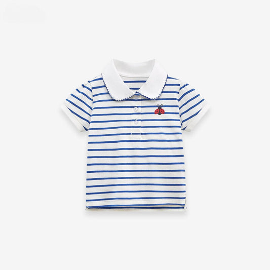 Striped Girls' Short Sleeve T-shirt