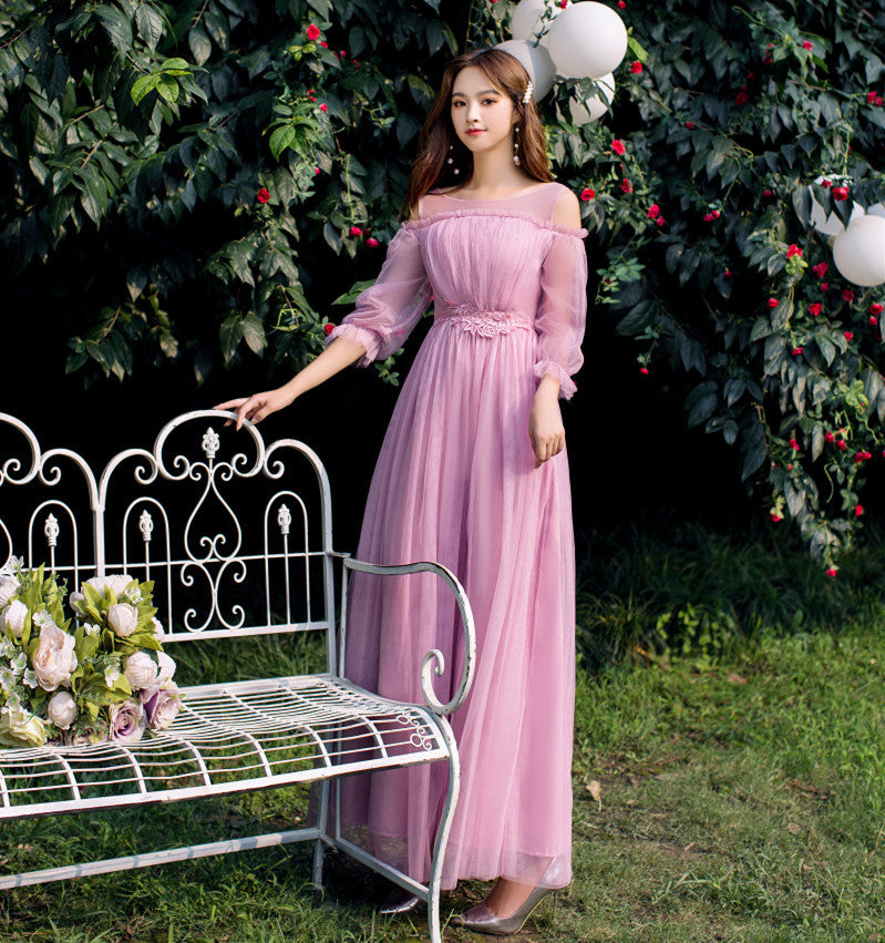 party host dress Evening dress prom gown Evening dress long and short dress party host elegant celebrity party dress