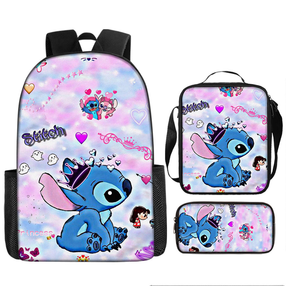 Stitch Children's Backpack Three-Piece Set