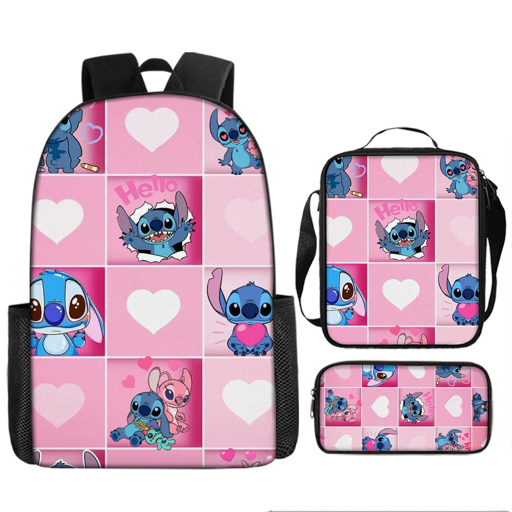 Stitch Children's Backpack Three-Piece Set