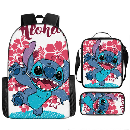 Stitch Children's Backpack Three-Piece Set