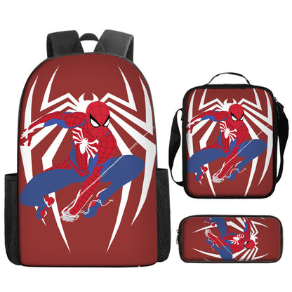 Spider Man Children's Backpack Three-Piece Set