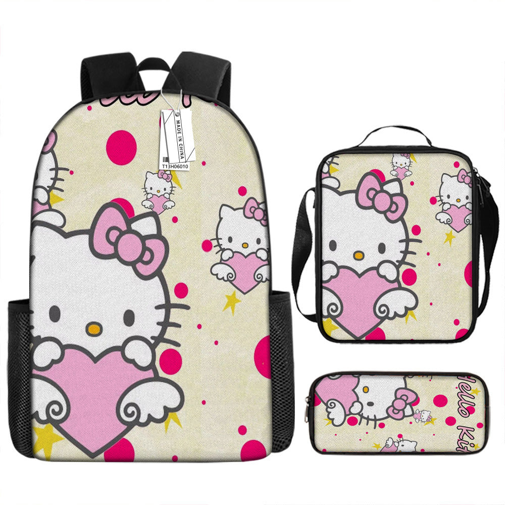 Hello Kitty Children's Backpack Three-Piece Set