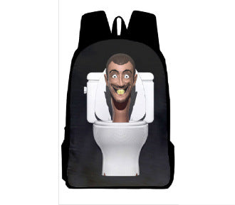 Skibidi Toilet Titan ClockMan TV Man Children's Backpack