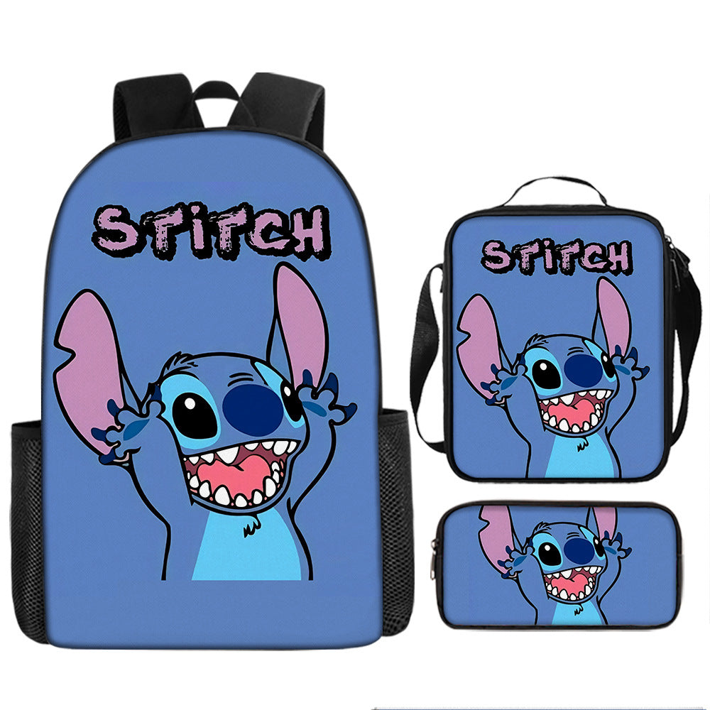 Stitch Children's Backpack Three-Piece Set