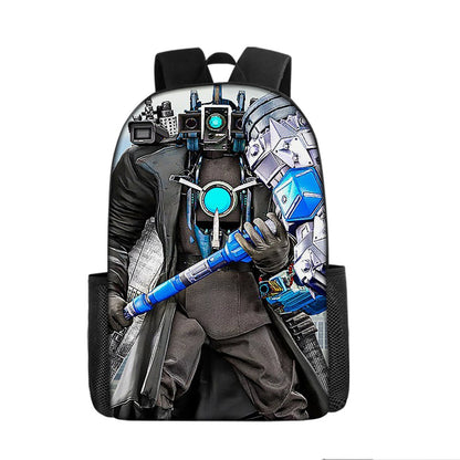 Skibidi Toilet Titan ClockMan TV Man Children's Backpack