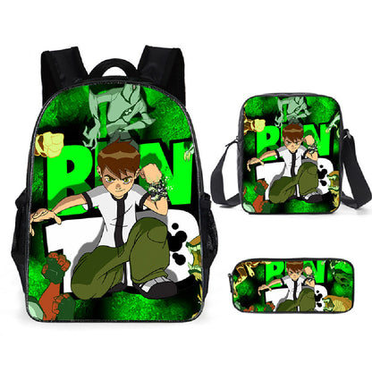 Ben 10 Children's Backpack Three-Piece Set