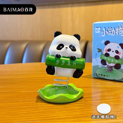 Good luck keeps shaking, happy desktop resin cute pet ornaments, cute pandas, pigs, office workstation decorations