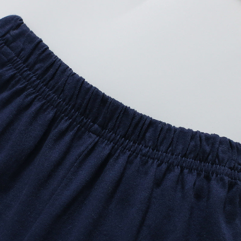 Kids' Unisex Short Sleeve Pure Cotton T-shirt Shorts Two-pieces Set