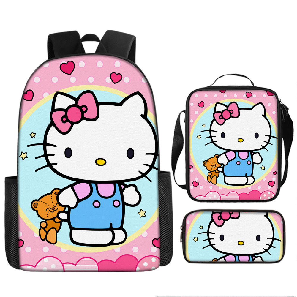 Hello Kitty Children's Backpack Three-Piece Set