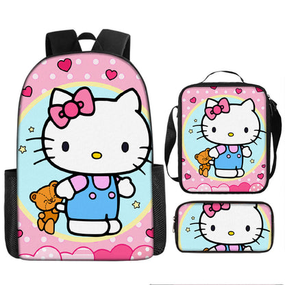 Hello Kitty Children's Backpack Three-Piece Set