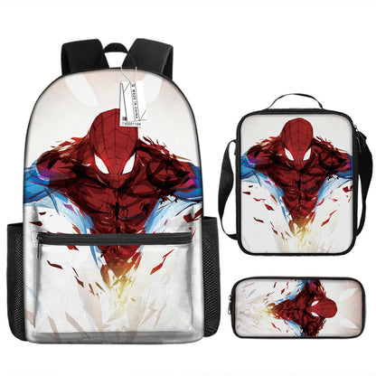 Spider Man Children's Backpack Three-Piece Set