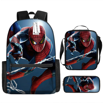 Spider Man Children's Backpack Three-Piece Set