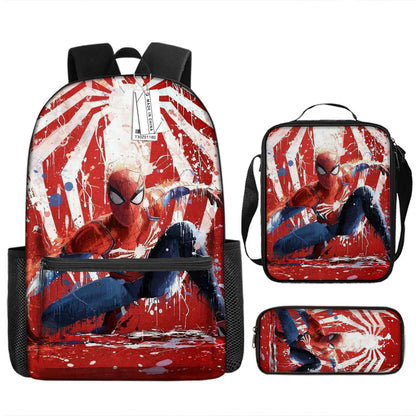 Spider Man Children's Backpack Three-Piece Set